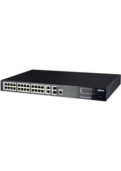 24 Kanal 2 Katmanlı Yönetilebilir Switch ( 24FE + 2ge Sfp + 2ge )
