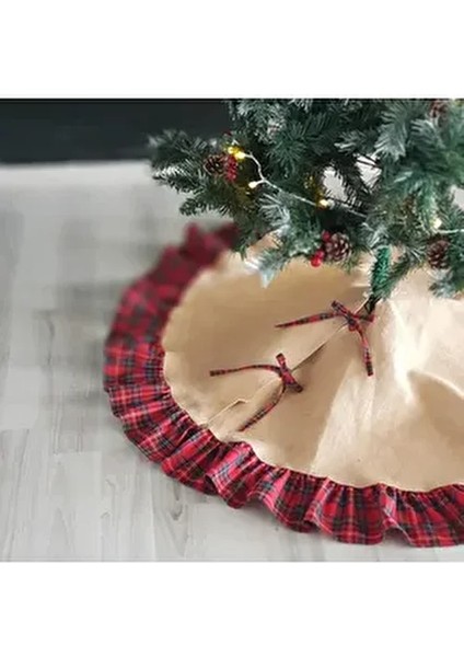 Yılbaşı Çam Ağacı Örtüsü, Dokuma Ekose 60 cm fiyatları
