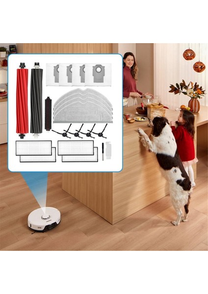 Roborock S8 Pro Ultra Robot Süpürge Parçaları Toz Torbası Ana Yan Fırça Hepa Filtre Paspas Pedi Aksesuarları (Yurt Dışından) modelleri