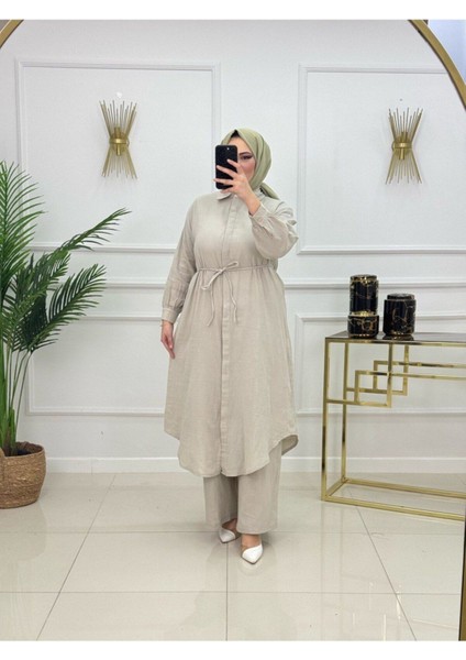 Kadın Tesettür Takım 2'li Pantolon & Tunik Takımı