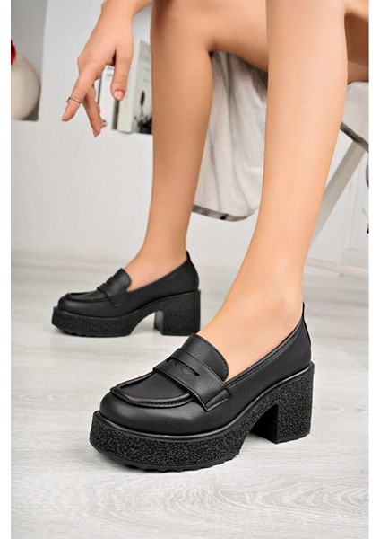 Kadın Topuklu Makosen Loafer Ayakkabı modelleri