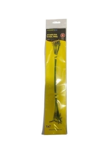 25CM. 10'lu Paket Klipsli Bilyeli Fırdöndülü Turna Çinekop Çelik Teli