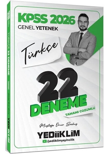 Yediiklim 2026 Kpss Türkçe 22 Deneme Çözümlü