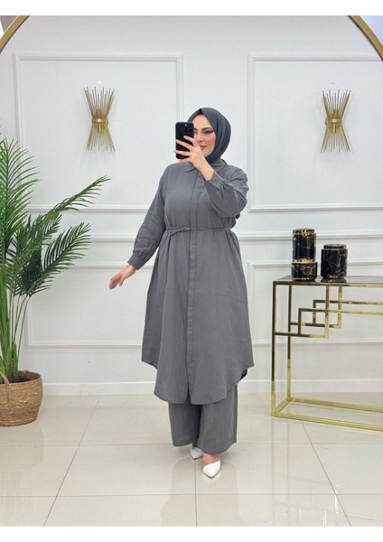 Kadın Tesettür Takım 2'li Pantolon & Tunik Takımı