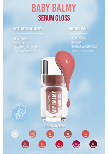 Baby Balmy Serum Gloss - Dudak Parlatıcısı ve Dudak Bakımı 33 Gaslight - 3.2 ml fırsatları