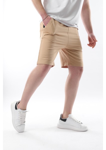 Bej Baskılı Erkek Kapri Şort 5487 fiyatları
