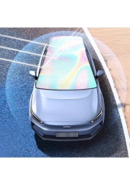 Araba Ön Cam Güneşliği Tavan Koruma Dolu Brandası Kar Buz Önleyici Oto Güneşlik 235X145CM modelleri