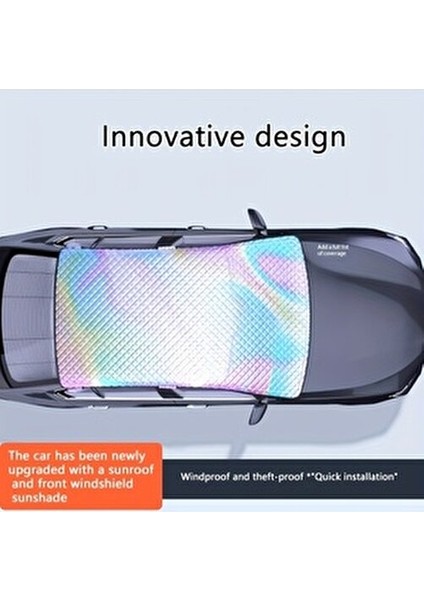 Araba Ön Cam Güneşliği Tavan Koruma Dolu Brandası Kar Buz Önleyici Oto Güneşlik 235X145CM