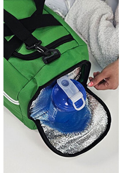 Unisex Benotton Yeşili Bölmeli Sporcu Çantası -Gym Fitness Çantası fiyatları