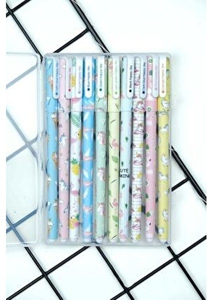 10LU Unicorn Filamingo Renkli Kalem Seti