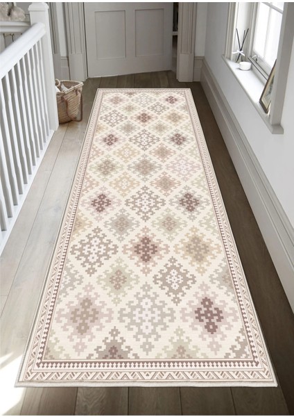 Krem Dijital Baskı Salon Halısı Kaymaz Tabanlı Yıkanabilir Halı Yolluk fiyatları