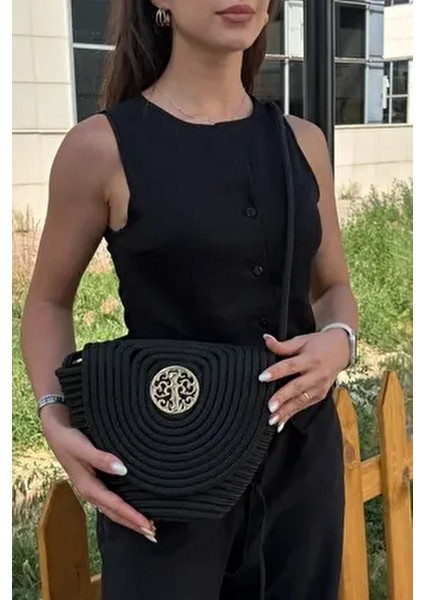 Lunera Hasır Çanta Suya Dayanıklı Ergonomik Tasarım Kadınlar İçin Yazlık Stil