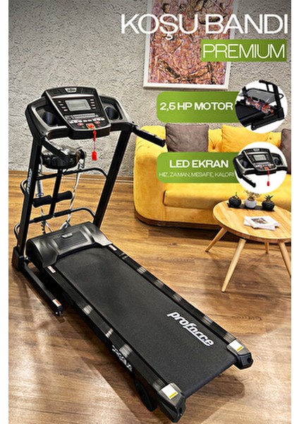 Premium 2,5 Hp LED Gösterge 0 - 14 Km/s Hız Kolay Kurulum Koşu Bandı fiyatları