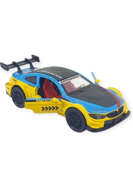 Vardem Çek Bırak Araba Metal - 3672C - Sarı-Mavi