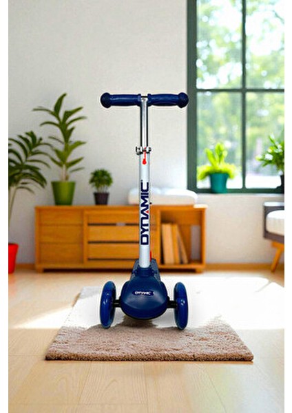 HT288 Işıklı 3 Tekerli Yeni Nesil Scooter Lacivert - Işıklı Tekerlekler indirimleri