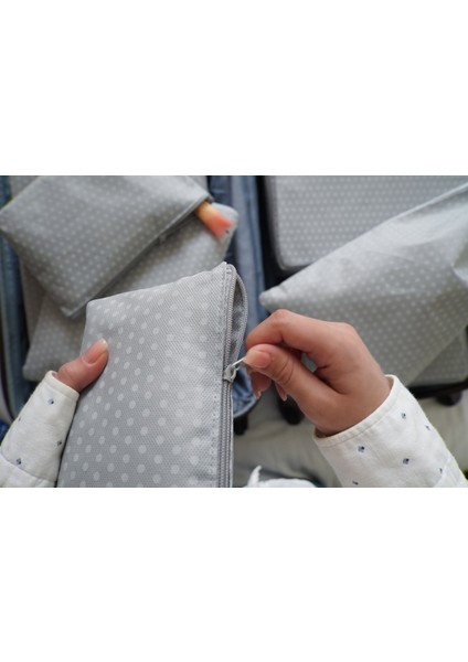 7 Parça Gri Valiz Düzenleyici Set – Dayanıklı Polipropilen, 30 cm, Seyahat Eşyalarınızı Düzenlemek İçin fırsatları