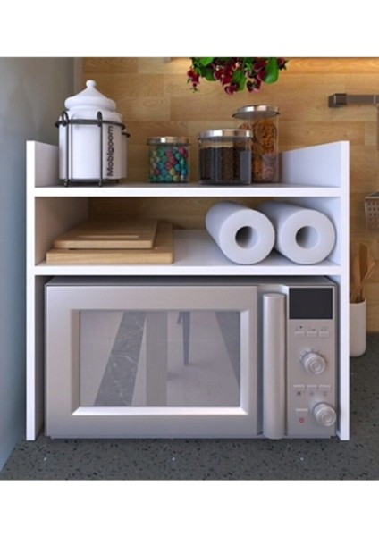 Beyaz Tezgah Üstü Raf – Fırın ve Mikrodalga Uyumlu, Çok Amaçlı Mutfak Düzenleyici ve Depolama Ünitesi modelleri