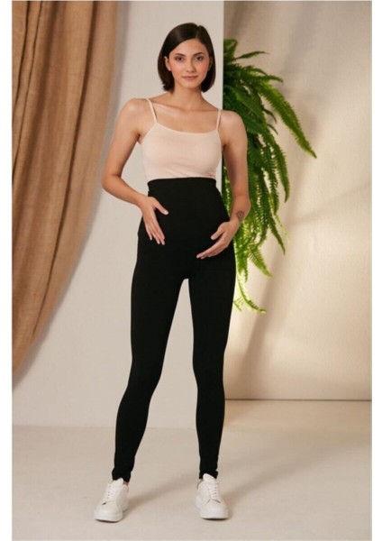 Kadın Siyah M Beden Esnek Kumaş Hamile Taytı fiyatları