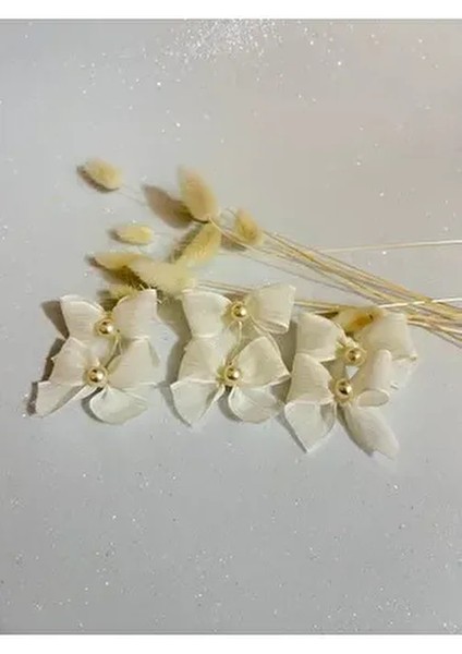 Inci Detaylı Krem Keten Kurdele Hazır Fiyonk - 20 Adet fiyatları