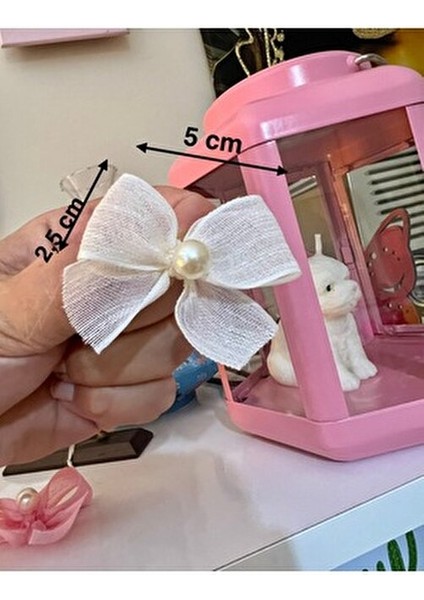 Inci Detaylı Krem Keten Kurdele Hazır Fiyonk - 20 Adet fırsatları