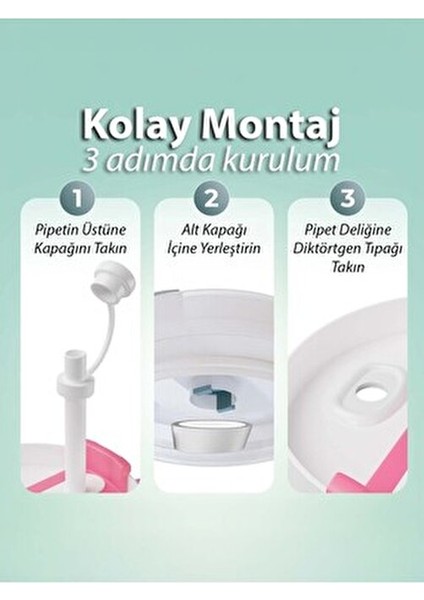 Quencher 1,18 Pipetli Termos Uyumlu 1 Set 3 Parça Sızdırmaz Set Aksesuar modelleri
