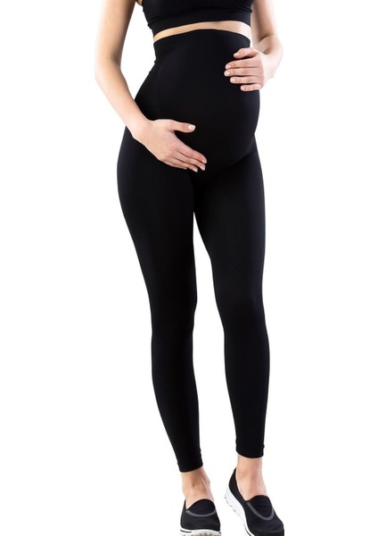 Secret Moda Siyah Dikişsiz Soft Hamile Taytı fiyatları