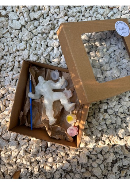 Çocuk Boyama Seti – Hulk 3D Figür Boyama (Fırça ve Boya Dahil)