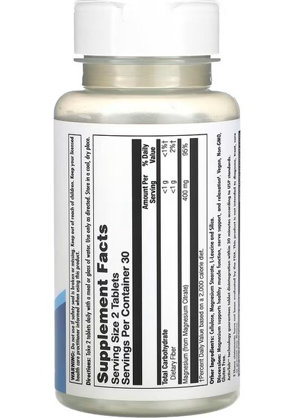 Magnesium Citrate 400 60 Tablet fiyatları