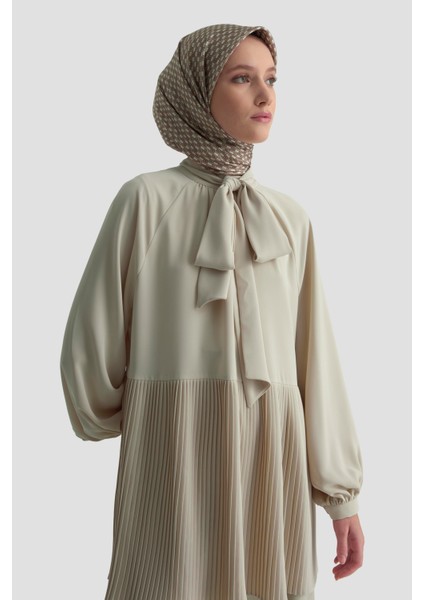 Piliseli Tunik 25KD1115 Bej modelleri