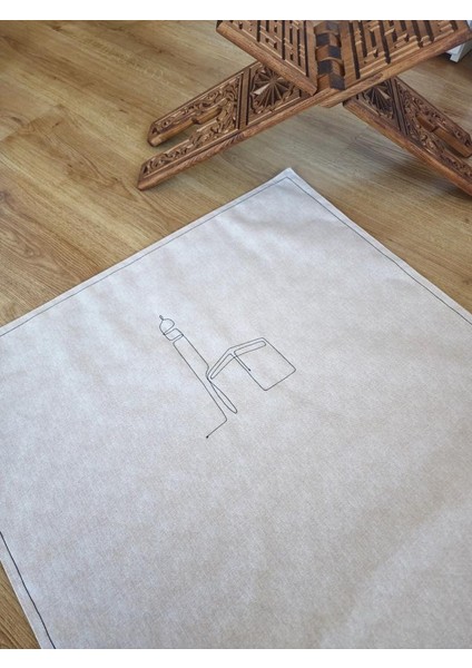 Sade Seccade Naturel Düz Keten 70X115 Ç4 Nakış