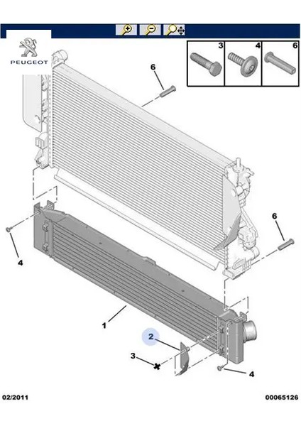 Radyatör Bağlanti Saci Peugeot 0384.K3