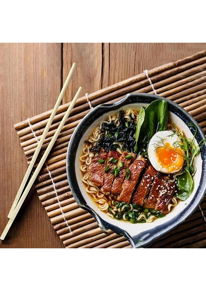 Tek Kullanımlık Bambu Yemek Çubukları 40/120/200 Çift, Çubuklar Asya Yemekleri ve Japon Suşi Için En Iyi Birinci Sınıf Tek Kullanımlık Bambu Çubuklar Kollu ve Ayrılmış, Ahşap Çubuklar Asya Yemekleri fırsatları