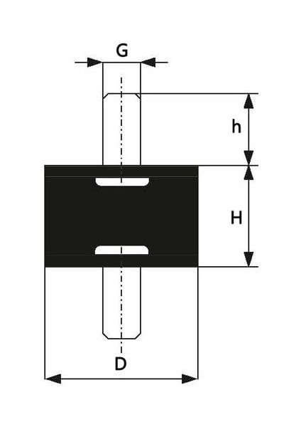 50X35MM M10 A Tip Lastik Takoz Pulsuz-4'lü Paket fiyatları