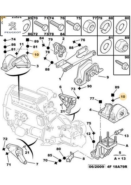 Motor Kulak Saplamasi Peugeot 1803.A0