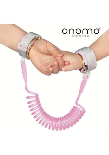 Life Pembe Çocuk Bebek Kaybolma Önleyici Yürüyüş Emniyet Kemeri Anne Bileklik Kelepçesi Güvenlik Bilekliği