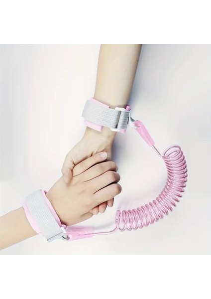 Life Pembe Çocuk Bebek Kaybolma Önleyici Yürüyüş Emniyet Kemeri Anne Bileklik Kelepçesi Güvenlik Bilekliği
