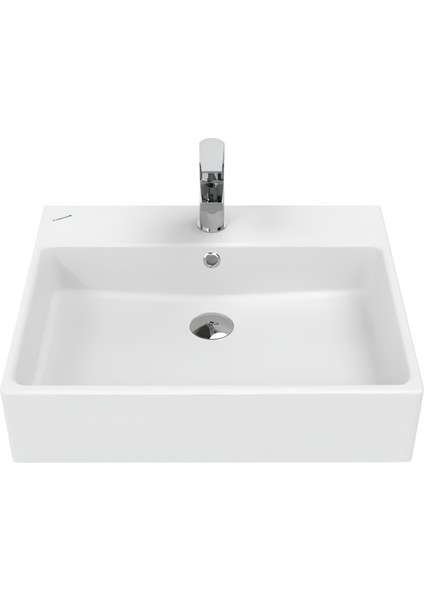 Next Kare Beyaz Delikli Lavabo 60x50 Cm NX260 modelleri