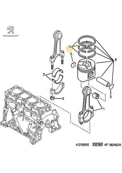 Segman Takim DJ5TED Peugeot Peugeot 0640.K5