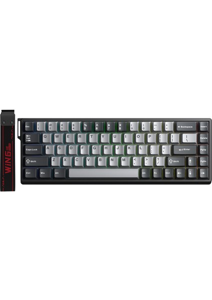 WIN68 He Pro Manyetik Klavye Rapid Trigger Xingyi Switch 8000Hz Rgb Tkl Hot Swap Oyuncu Klavyesi Gri