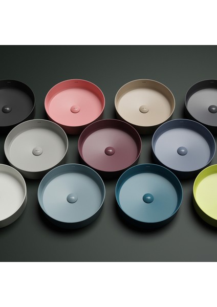 Loop Oval Beyaz Deliksiz Lavabo 45 Cm LP145