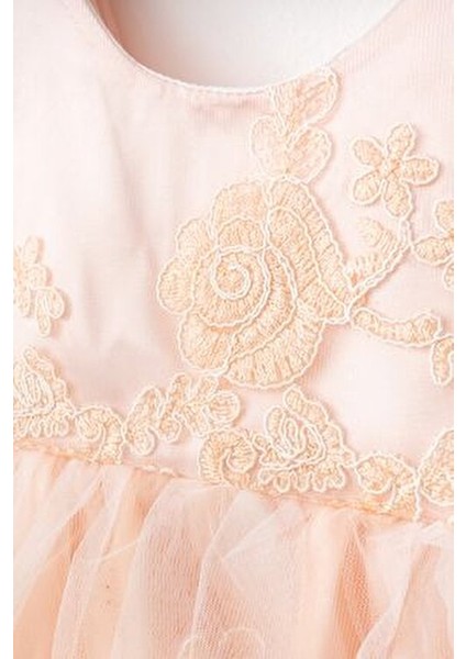 Kız Bebek Dantelli Gelinlik Elbise Mevlüt İçin Zarif Pembe Renk fırsatları