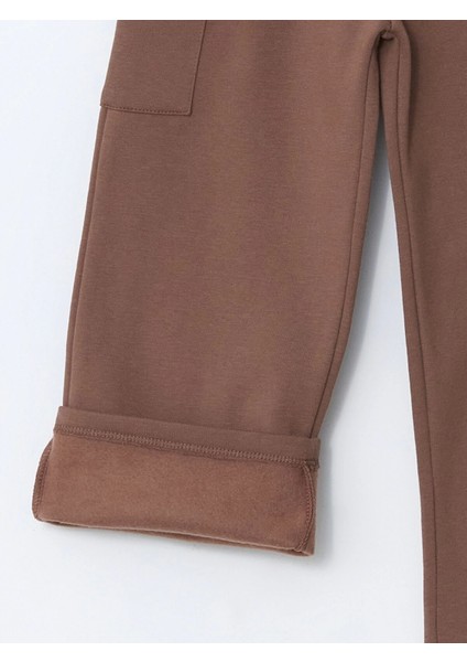 Lcw Kids Bordo Kız Çocuk Çiçekli Kargo Eşofman Alt modelleri