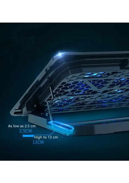 8 Fanlı Rgb Işıklı Gaming Notebook Soğutucu – Yükseklik Ayarlı fırsatları