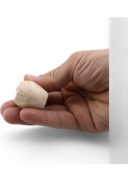 Mobilya Mutfak Dolap Dolabı Çekmece Kulpu Kulbu Plastik Tek Vidalı Kulp Düğme Açık Ceviz Renk fırsatları