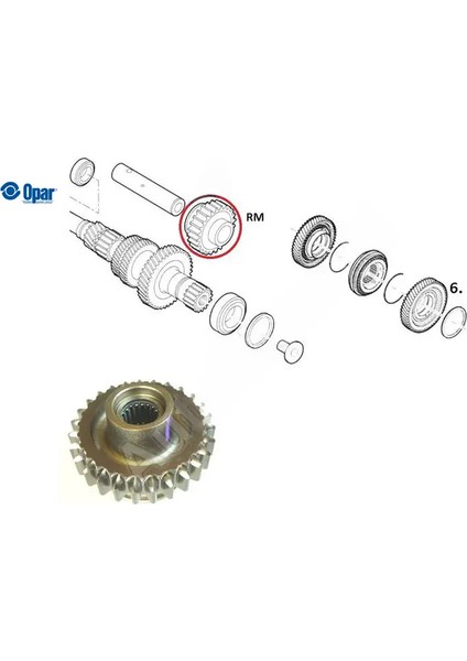 Geri Vites Dişlisi 27 Diş Ducato 2.3jtd Opar 2370.76