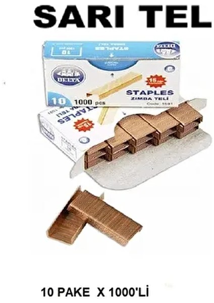 Delta 24/6 Sarı Zimba Teli ( 10 Kutu Gönderilir )