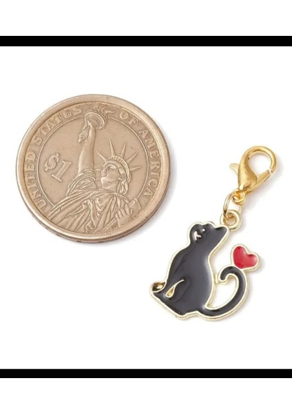 Retro Sevimli Renkli Çinko Kedi Anahtarlık Özgün Hediyelik Eşya modelleri