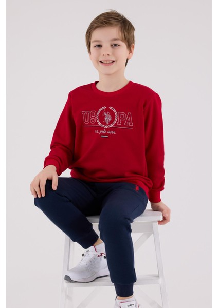 US2232 - Kırmızı - U.s. Polo Assn Kids Erkek Eşofman Takımı