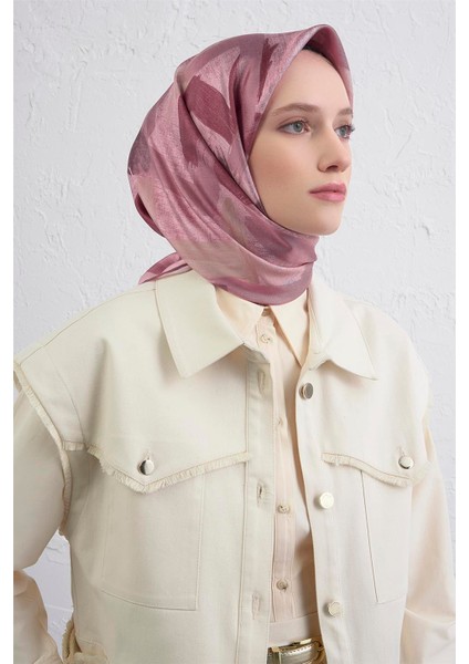 Geometrik Desenli Saf Ipek Twill Eşarp 9413D 06 fiyatları