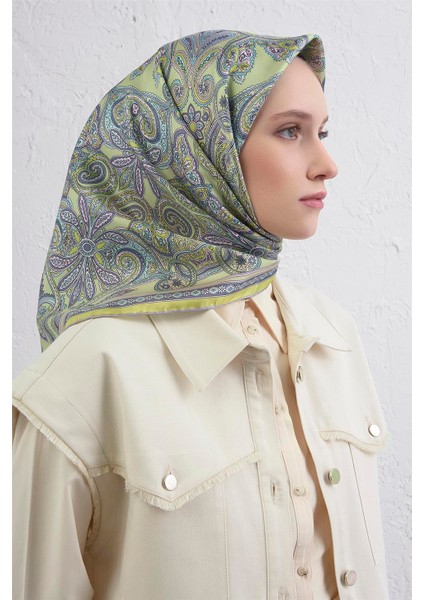 Etnik Desen Saf Ipek Twill Eşarp 9421D 83 fiyatları